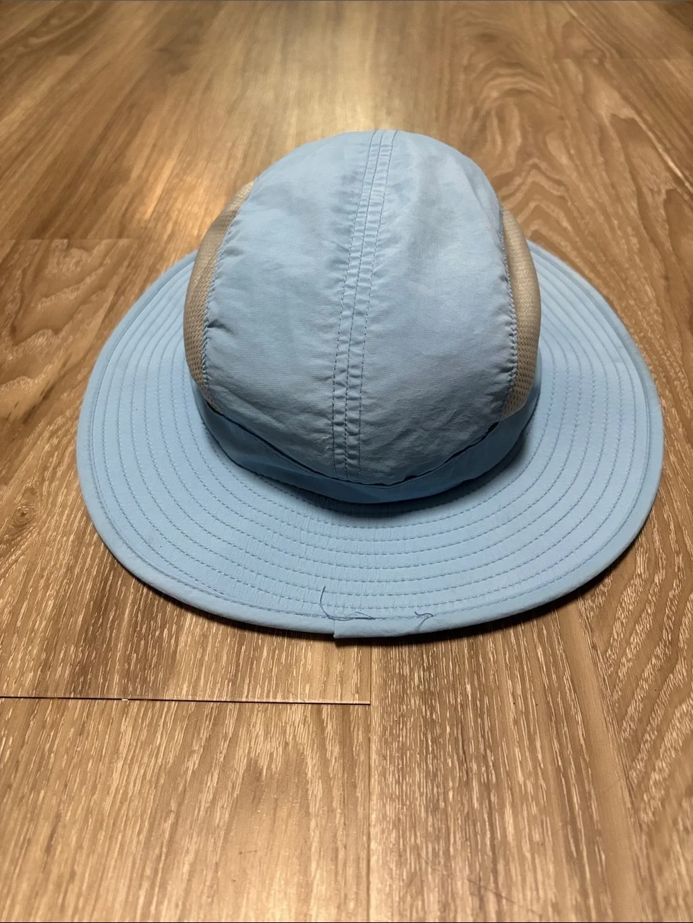 REI Kids Sahara Floppy Sun Hat Blue Gray Size Y 7-14 outdoor gorpcore hiking